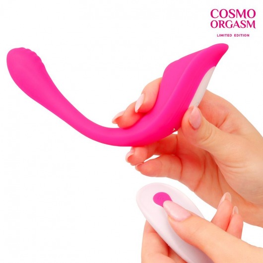Розовый гибкий вибратор для двойной стимуляции - Cosmo