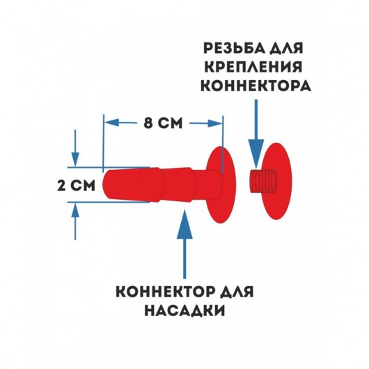 Женский страпон с 2 насадками «Двойной удар» - размер М-ХХL - Sitabella - купить с доставкой в Великом Новгороде