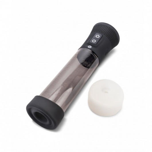 Черная автоматическая вакуумная помпа Pink Vibe с 2 уплотнительными кольцами - Pink Vibe - в Великом Новгороде купить с доставкой