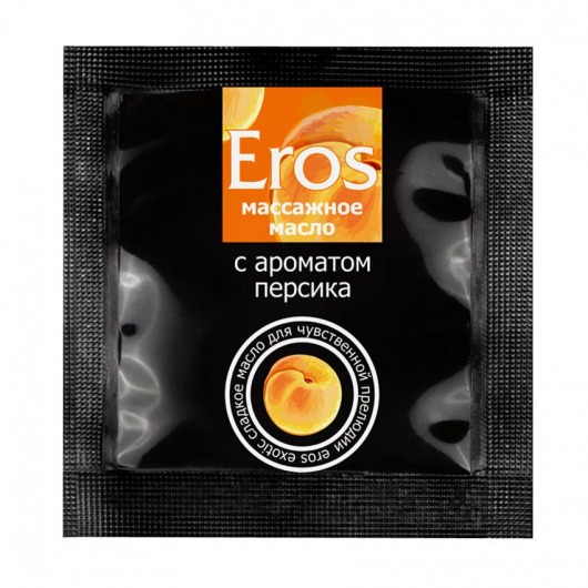 Саше массажного масла Eros exotic с ароматом персика - 4 гр. - Биоритм - купить с доставкой в Великом Новгороде