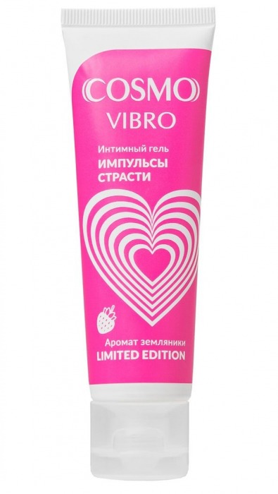 Возбуждающий гель на водно-силиконовой основе Cosmo Vibro с ароматом земляники - 50 гр. - Биоритм - купить с доставкой в Великом Новгороде