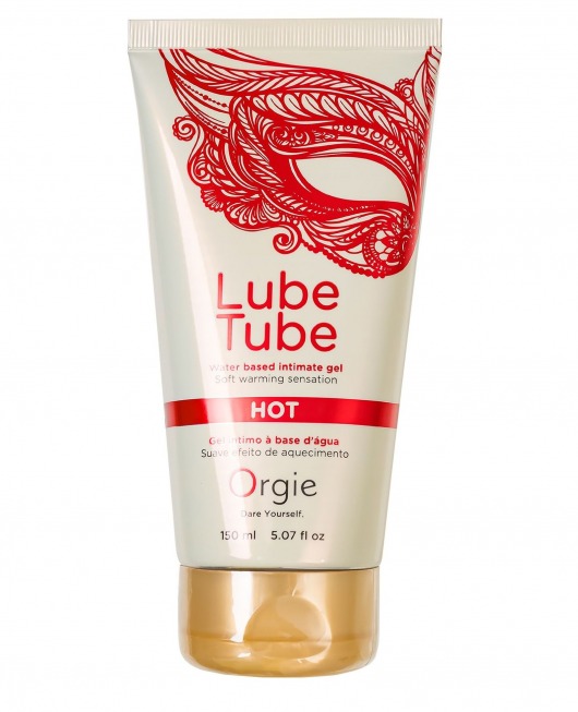 Интимный гель на водной основе Lube Tube Hot с разогревающим эффектом - 150 мл. - ORGIE - купить с доставкой в Великом Новгороде