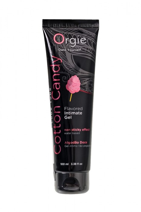 Интимный гель на водной осное Lube Tube Cotton Candy со вкусом сахарной ваты - 100 мл. - ORGIE - купить с доставкой в Великом Новгороде