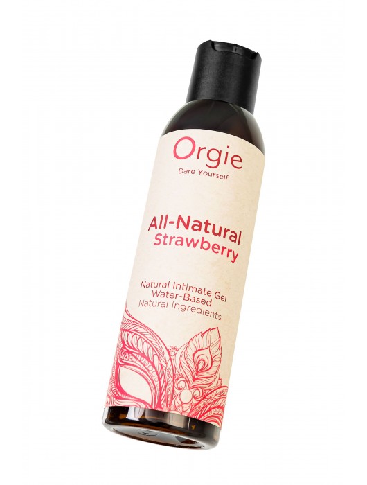 Интимный гель на водной основе All-Natural Strawberry с ароматом клубники - 150 мл. - ORGIE - купить с доставкой в Великом Новгороде