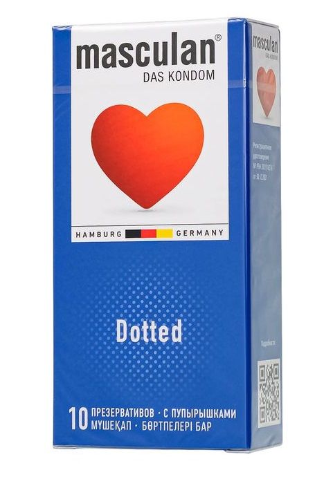 Презервативы с пупырышками Masculan Dotted - 10 шт. - Masculan - купить с доставкой в Великом Новгороде