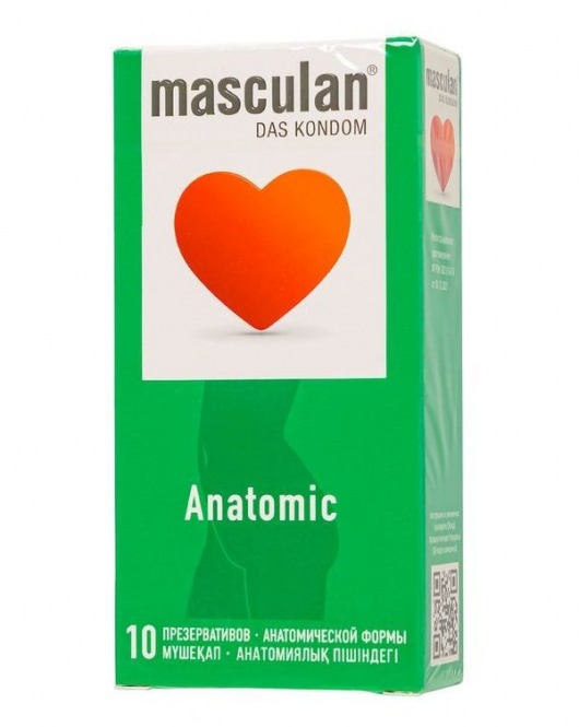 Презервативы анатомической формы Masculan Anatomic - 10 шт. - Masculan - купить с доставкой в Великом Новгороде