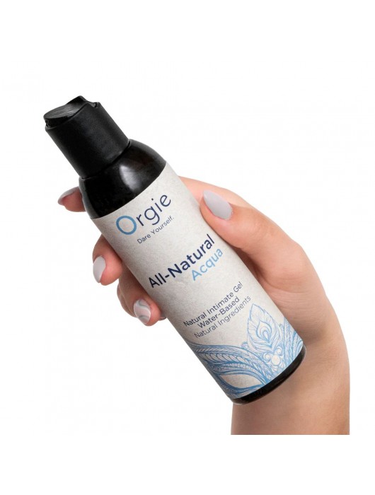 Интимный гель на водной основе Orgie All-Natural Acqua - 150 мл. - ORGIE - купить с доставкой в Великом Новгороде
