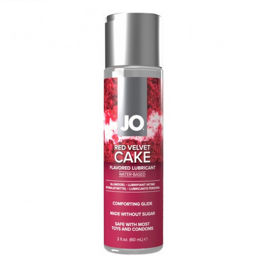 Лубрикант на водной основе JO H2O Red Velvet Cake Flavored Lubricant - 60 мл. - System JO - купить с доставкой в Великом Новгороде