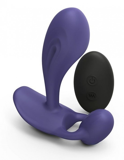 Темно-синий вибромассажер Witty P G Vibrator with Remote Control - Love to Love - в Великом Новгороде купить с доставкой