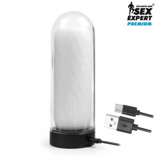 Оригинальный мастурбатор в колбе с нагревом - Sex Expert - в Великом Новгороде купить с доставкой