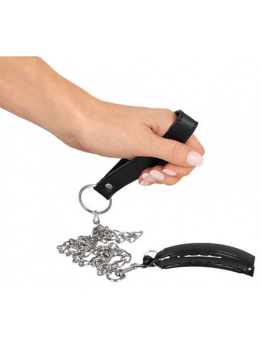 Зажим для половых губ с поводком Pussy Clamp With A Leash - Orion - купить с доставкой в Великом Новгороде