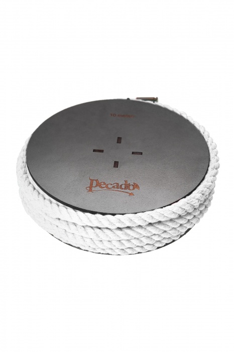 Белая веревка для шибари на катушке - 10 м. - Pecado - купить с доставкой в Великом Новгороде