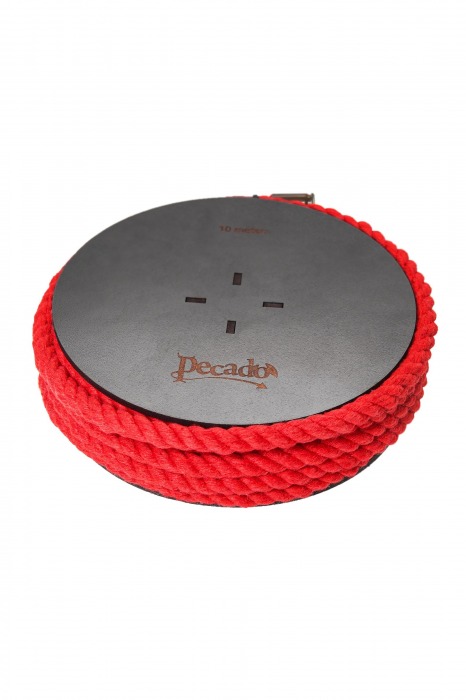 Красная веревка для шибари на катушке - 10 м. - Pecado - купить с доставкой в Великом Новгороде