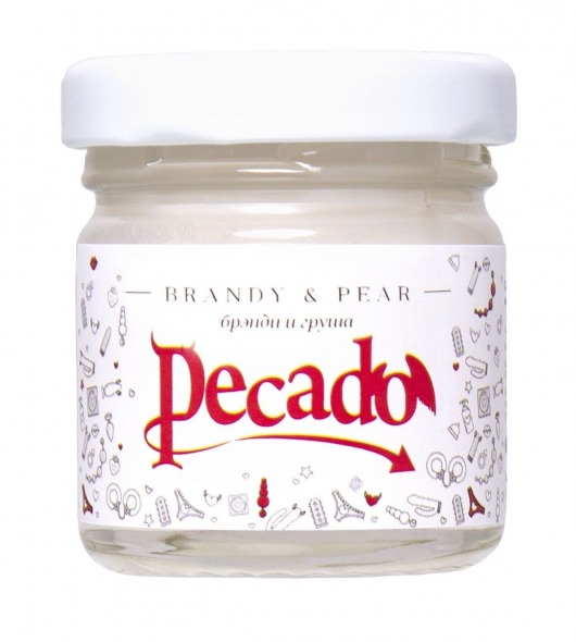 Массажная свеча Brandy   Pear - 35 мл. - Pecado - купить с доставкой в Великом Новгороде