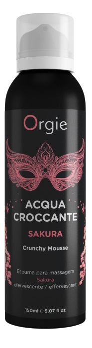 Хрустящая пенка для массажа Orgie Acqua Croccante Sakura с ароматом сакуры - 150 мл. - ORGIE - купить с доставкой в Великом Новгороде