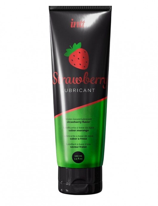 Смазка на водной основе с ароматом клубники Strawberry Lubricant - 100 мл. - INTT - купить с доставкой в Великом Новгороде