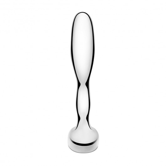 Стальной стимулятор простаты Stainless Steel Prostate Plug - 11,5 см. - b-Vibe - в Великом Новгороде купить с доставкой