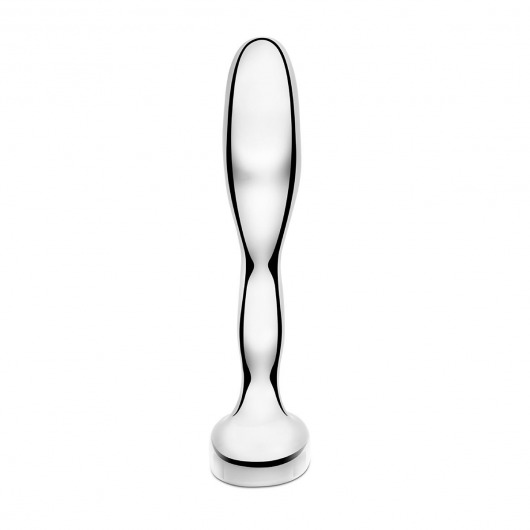 Стальной стимулятор простаты Stainless Steel Prostate Plug - 11,5 см. - b-Vibe - в Великом Новгороде купить с доставкой