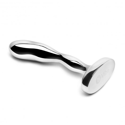 Стальной стимулятор простаты Stainless Steel Prostate Plug - 11,5 см. - b-Vibe - в Великом Новгороде купить с доставкой