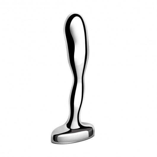 Стальной стимулятор простаты Stainless Steel Prostate Plug - 11,5 см. - b-Vibe - в Великом Новгороде купить с доставкой