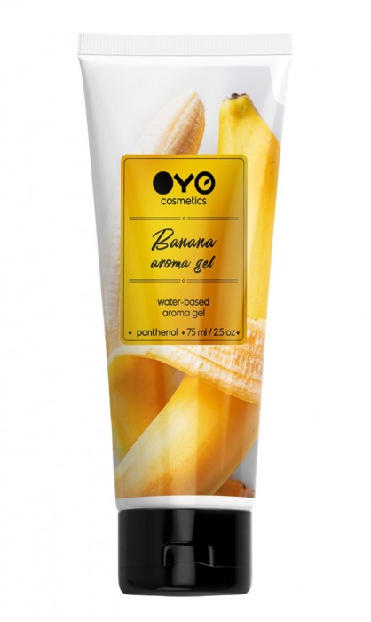 Лубрикант на водной основе OYO Aroma Gel Banana с ароматом банана - 75 мл. - OYO - купить с доставкой в Великом Новгороде