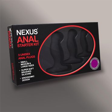Набор из 3 массажеров простаты чёрного цвета NEXUS ANAL STARTER KIT - Nexus Range - в Великом Новгороде купить с доставкой