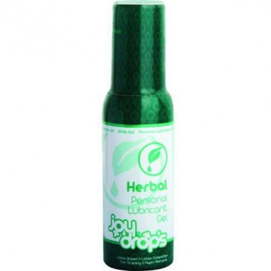 Смазка на водной основе JoyDrops Herbal - 100 мл. - JoyDrops - купить с доставкой в Великом Новгороде