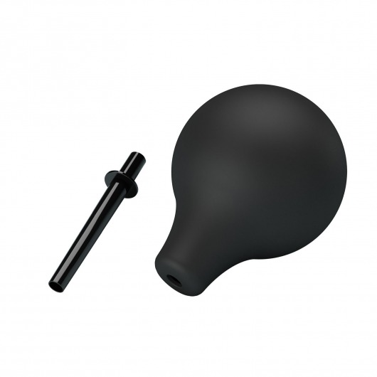 Черный анальный душ с тонким кончиком - Baile - купить с доставкой в Великом Новгороде