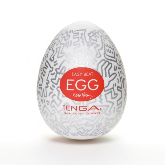 Мастурбатор-яйцо Keith Haring EGG PARTY - Tenga - в Великом Новгороде купить с доставкой