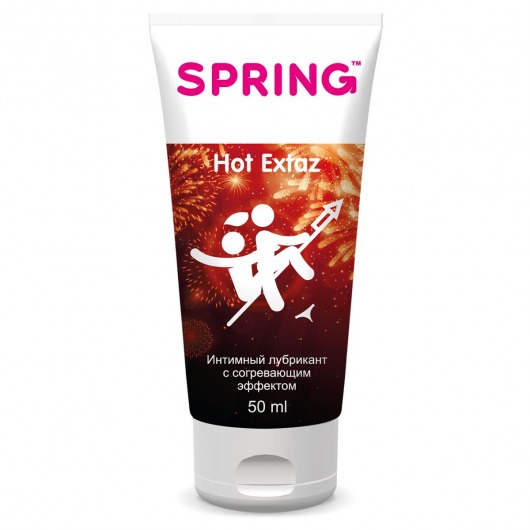 Согревающие интимный лубрикант Spring Hot Extaz - 50 мл. - SPRING - купить с доставкой в Великом Новгороде