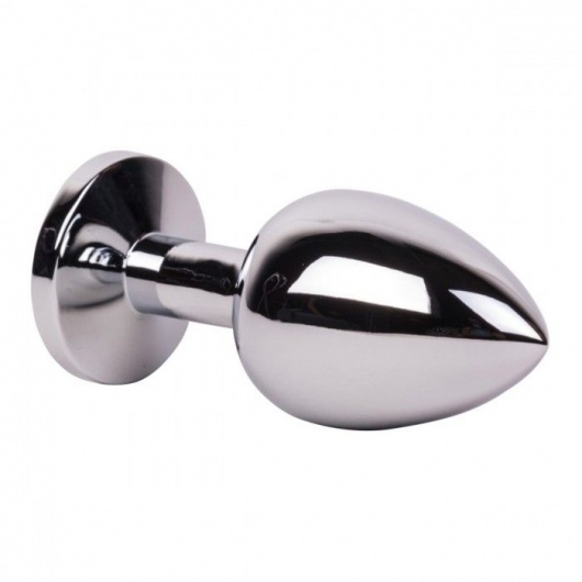 Большой стальной плаг с розовым кристаллом Pink Bubble Gum - 9,5 см. - Erotic Fantasy - купить с доставкой в Великом Новгороде