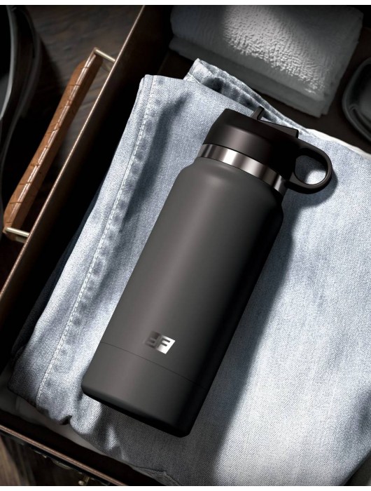 Серый мастурбатор в виде бутылки F*ck Flask - Pipedream - в Великом Новгороде купить с доставкой