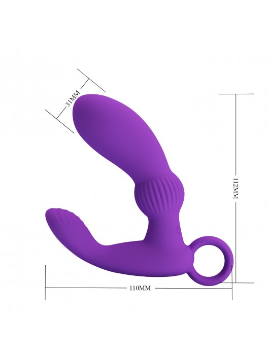 Фиолетовый вибромассажёр для массажа простаты Cayla - 11,2 см. - Baile - в Великом Новгороде купить с доставкой