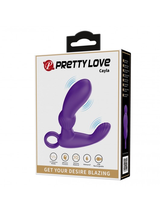 Фиолетовый вибромассажёр для массажа простаты Cayla - 11,2 см. - Baile - в Великом Новгороде купить с доставкой
