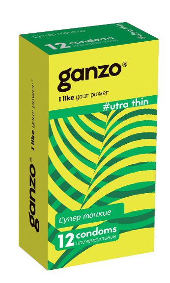 Ультратонкие презервативы Ganzo Ultra thin - 12 шт. - Ganzo - купить с доставкой в Великом Новгороде