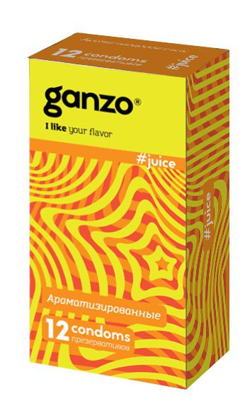 Ароматизированные презервативы Ganzo Juice - 12 шт. - Ganzo - купить с доставкой в Великом Новгороде