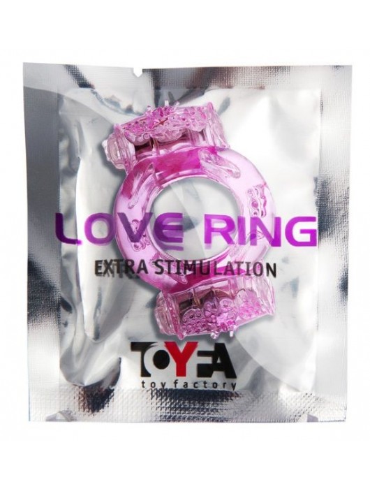 Розовое виброкольцо с двумя батарейками - Toyfa Basic - в Великом Новгороде купить с доставкой