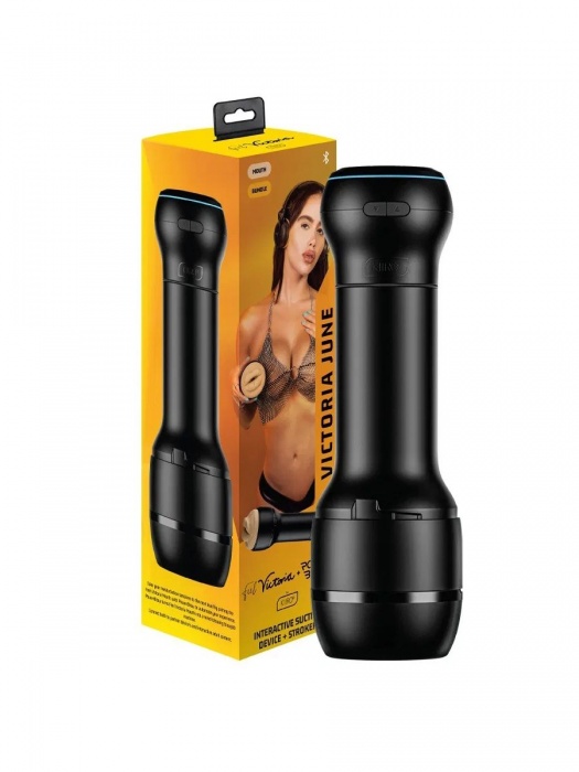 Мастурбатор-ротик с интерактивной насадкой PowerBlow   FeelVictoria Mouth - Kiiroo - в Великом Новгороде купить с доставкой