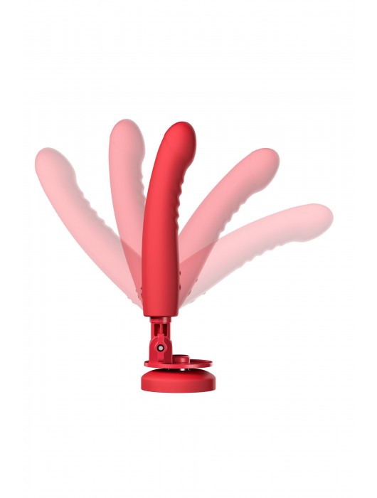 Красный вибратор Mission 2 с технологией Touch-Sense - 20 см. - Lovense