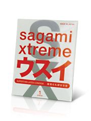 Ультратонкий презерватив Sagami Xtreme SUPERTHIN - 1 шт. - Sagami - купить с доставкой в Великом Новгороде