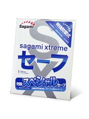 Презерватив Sagami Xtreme Ultrasafe с двойным количеством смазки - 1 шт. - Sagami - купить с доставкой в Великом Новгороде