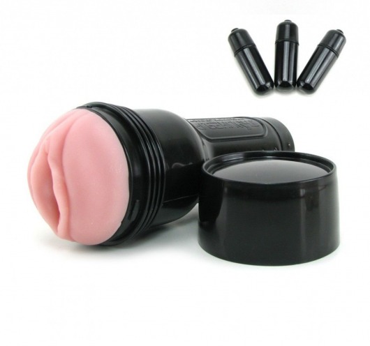 Мастурбатор-вагина Fleshlight - Vibro Pink Lady Touch с вибрацией - Fleshlight - в Великом Новгороде купить с доставкой