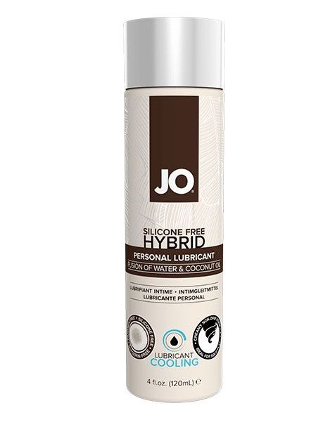 Водно-масляный лубрикант с охлаждающим эффектом JO Silicon free Hybrid Lubricant COOLING - 120 мл. - System JO - купить с доставкой в Великом Новгороде