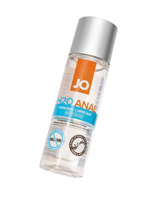 Анальный лубрикант на водной основе JO Anal H2O - 60 мл. - System JO - купить с доставкой в Великом Новгороде