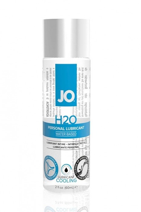 Охлаждающий лубрикант на водной основе JO Personal Lubricant H2O COOLING - 60 мл. - System JO - купить с доставкой в Великом Новгороде