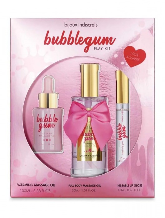 Набор средств для массажа и ласк Bubblegum Play Kit - Bijoux Indiscrets - купить с доставкой в Великом Новгороде