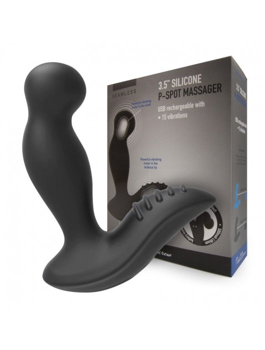 Черный вибромассажер простаты 3,5’’ P-spot Massager - 12,5 см. - Erokay - в Великом Новгороде купить с доставкой