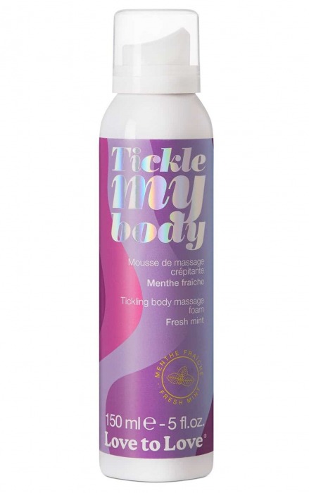 Массажная хрустящая пенка Tickle My Body Fresh Mint с ароматом мяты - 150 мл. - Love to Love - купить с доставкой в Великом Новгороде