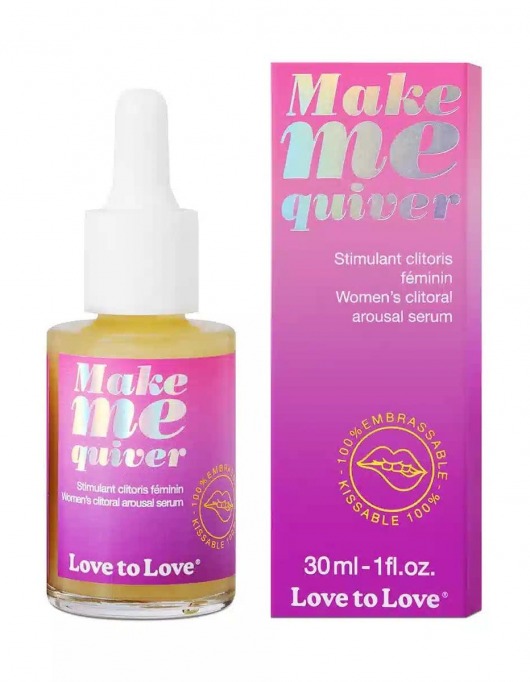 Возбуждающие капли для клитора Make Me Quiver - 30 мл. - Love to Love - купить с доставкой в Великом Новгороде