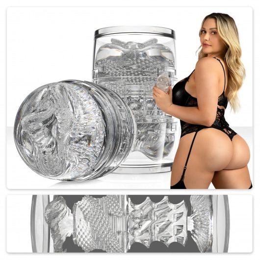 Прозрачный двусторонний мастурбатор Fleshlight Quickshot Mia Malkova - Fleshlight - в Великом Новгороде купить с доставкой
